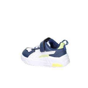 Scarpe da ginnastica Puma per bambini bianche e blu con chiusura in velcro, scarpe casual - Product Image 3