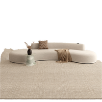 Kaschmir Dicker Flachflor Moderner Luxus Maschinengefertigter Rutschfester Haustierfreundlicher Waschbarer Teppich mit Individuellem Muster für Wohnzimmer und Zuhause