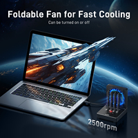 FIDECO kipas pendingin desain baru USB 4 Gbps 4 Bay Offline Clone Docking M2 NVMe PCIe SSD duplikator mendukung 1 hingga 3 Clone