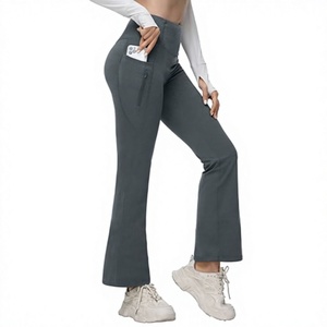 Women High Waist <b>Black</b> <b>Leggings</b> Slim Fit Knitted Spandex Cotton Winter Casual Solid Color Breathable Full Length Pants - Product Image 1