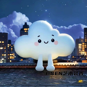 Actividades al aire libre Camping Mercado creativo Exhibición Nube inflable Modelo de aire Decoración de nube blanca personalizada - Product Image 1