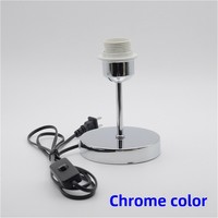 Support de lampe en aluminium moulé sous pression de type vis E27, base de lampe de table et de sol pour chambre à coucher, lampe de chevet, accessoire d'éclairage décoratif