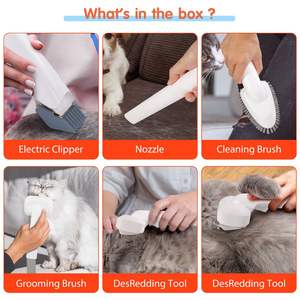 Kit de Productos para el Cuidado del Pelo de Mascotas, Cepillos Portátiles, Aspiradora para el Cuidado de Mascotas, Recortadora - Product Image 6