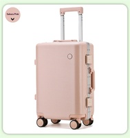Valise à roulettes unisexe pour étudiant, 24 pouces, 20 pouces, style japonais, roues universelles silencieuses, bagage à main léger, imperméable