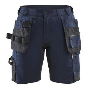 BLAKLADER - 713318328600C46 Short Craftsman pour femme stretch Bleu marine foncé-PANTALON DE TRAVAIL EAN 7330509925836 SHORTS DE TRAVAIL - Product Image 1