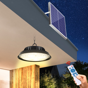 Lustre solaire Harumori pour cour, 100W 200W 300W 400W LED, télécommande, étanche, éclairage extérieur pour jardin - Product Image 1