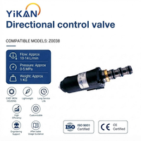 Vanne de commande directionnelle Z0038 pour pièces d'excavateur compatible avec YN35V00051 F1 KWE5K-31 KOBELCO SK200-8/250/260-8