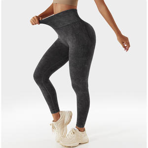 Leggings de sport de grande taille, respirants et sans couture, sans couture, haute élasticité, avec logo personnalisé d'usine - Product Image 4