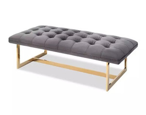 Wholesale Made Comfortable Modern Upholstered <strong>Bench</strong> Cheap Multi-colors Long <strong>Bench</strong> - Product Image 3