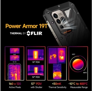 Ulefone Power armatura 19T termocamera telefono robusto 17GB RAM + 256GB ROM Helio G99 66W telefoni cellulari termici da FLIR call - Product Image 2