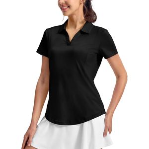 Polo de Golf para Mujer, Manga Corta, Cuello en V, Secado Rápido, Transpirable, Ligero, Deportivo - Product Image 2