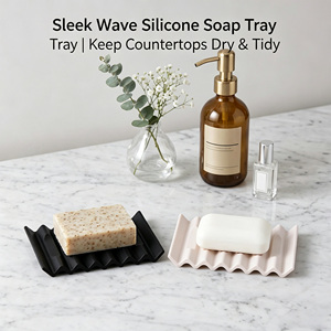 Support de <span class=keywords><strong>savon</strong></span> solide <span class=keywords><strong>en</strong></span> silicone alimentaire flexible et incassable, avec plateau auto-drainant <span class=keywords><strong>pour</strong></span> éviter l'humidification, idéal <span class=keywords><strong>pour</strong></span> la douche et l'évier de cuisine - Product Image 3