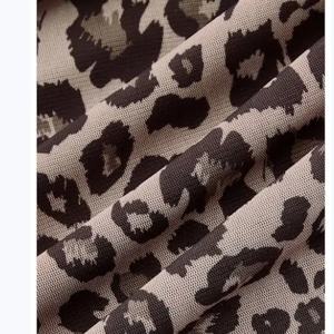 Robe Courte Décontractée d'Été pour Femmes, Imprimé Léopard, Col Halter en V, Sexy, Plissée, pour Soirée, Méthode de Tissage – Grande Vente - Product Image 6