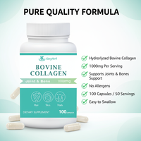 Complément de collagène personnalisé OEM pour soutenir l'immunité et l'énergie, capsules de collagène bovin hydrolysé de qualité alimentaire