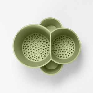 Green Polypropylene Cutlery Drainer 14x12x11.5cm for Storing and Organizing <b>Fruit</b> & <b>Vegetable</b> <b>Tools</b> Made in Italy - Product Image 4