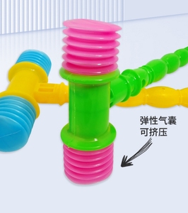 子供のための音楽付き楽しい創造的な弾性音BBハンマーおもちゃプラスチックホイッスル - Product Image 5