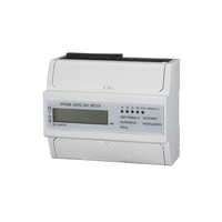 DAQCN 3 Fasa 4 Kawat 400imp/kWh Meteran Energi Digital Tiga Fasa