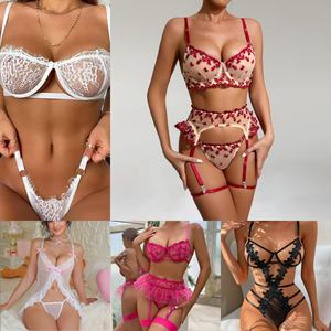 <span class=keywords><strong>Ropa</strong></span> <span class=keywords><strong>Interior</strong></span> Femenina sin Costuras de Alta Calidad, Conjunto de Lencería de Lujo en <span class=keywords><strong>Tallas</strong></span> <span class=keywords><strong>Grandes</strong></span>, Conjunto de Lencería de Encaje, Marca Sheines Bales, Nuevo - Product Image 2