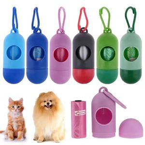 Dispensador de Bolsas para Excrementos de Perro con Forma de Cápsula, Porta Desechos, Herramienta de Limpieza, Productos para Mascotas - Product Image 1