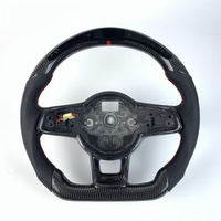 Volant en fibre de carbone pour Volkswagen Golf 7 MK7 Mk7.5 Passat B8 MK2 GTI Scirocco Polo GTS R Line 2014-2016 Accessoires de voiture