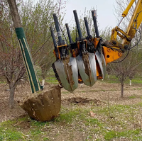 Bêche d'arbre d'excavatrice d'accessoires de boeuf de petit dérapage de lame de la conception Offre Spéciale 4 pour transplanter des arbres
