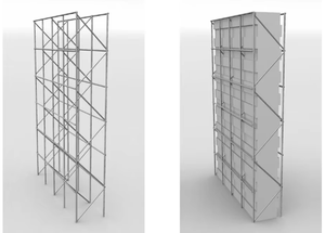 Welded <b>Wire</b> <b>Mesh</b> Panel with Black Steel Frame for Building Protection and Construction Use - Product Image 2