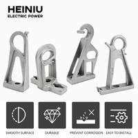Support fixe avec poteau en aluminium, boîtier en nylon et acier inoxydable, connecteurs en acier robuste, connecteur mâle/femelle argenté
