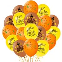 Kit de Décoration pour Fête de la Moisson d'Automne et Thanksgiving : Bannière en PVC, Décorations de Gâteau, Guirlandes Suspendues et Ensemble de Ballons pour la Décoration Intérieure