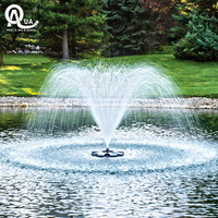 Fontaine d'extérieur personnalisée, résistante aux intempéries, durable, décorative, avec éclairage LED musical et dansant de haute qualité Water Crown