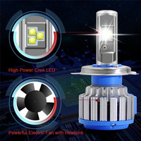 Système d'éclairage automobile Ampoule de phare à LED voiture 40W 4000lm T1 9012 9006 9005 9004 H1 H8 H11 H7 H3 H4 Auto 12v Phares à LED