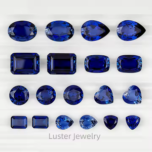 Pierre précieuse <span class=keywords><strong>saphir</strong></span> <span class=keywords><strong>bleu</strong></span> royal créé en laboratoire LusterGEMS, 6,5 mm, taille diamant, <span class=keywords><strong>saphir</strong></span> <span class=keywords><strong>bleu</strong></span> synthétique, <span class=keywords><strong>prix</strong></span> par <span class=keywords><strong>carat</strong></span> - Product Image 2