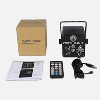 Projecteur laser étoilé à 4 trous, lumière led, commande vocale, faisceau lumineux, éclairage stroboscopique rgb, Mini lampe de fête, pour KTV Club, offre spéciale