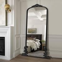 Specchio da Parete a Figura Intera in Plastica di Lusso Moderno, Stile Classico ad Arco Decorativo Antico per Arredamento Casa e Hotel