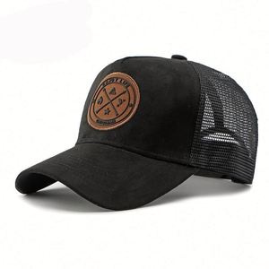 Casquette de baseball en maille style trucker avec logo en silicone et daim, protection solaire extérieure, image sportive, unisexe - Product Image 5