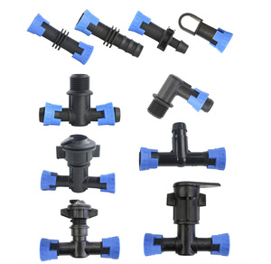 DaringFish 16 Conector de cinta de riego por <span class=keywords><strong>goteo</strong></span> con anillo de tracción de banda suave para conexión directa a tubería principal de agua agrícola - Product Image 1