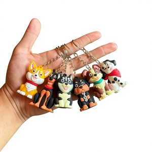 <span class=keywords><strong>Porte</strong></span>-clés chien <span class=keywords><strong>Husky</strong></span> mignon, figurine créative, pendentif, accessoire de sac, jouet attrape-bébé, petit cadeau - Product Image 1