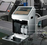 Impresora digital de inyección de tinta industrial Cij, automática por lotes, duradera para imprimir en botellas planas y tubos de cuero, versátil para imprimir en materiales flexibles y huevos.