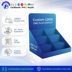 Support de présentation en carton PDQ personnalisable et écologique pour comptoir, idéal pour baumes à lèvres et produits de soin - Product Image 2