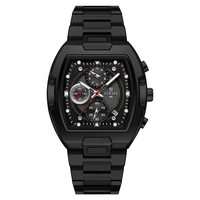 Haute qualité récompense 812264 Tonneau cadran hommes montre à Quartz mode affaires étanche hommes montre-bracelet Chronoscope mâle Relojes