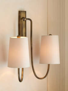 Su misura Hotel Progetto di Luce <span class=keywords><strong>da</strong></span> <span class=keywords><strong>Parete</strong></span> Bronzo Ottone Retro <span class=keywords><strong>Design</strong></span> di Semplicità Bianco Tessuto <span class=keywords><strong>Lampade</strong></span> <span class=keywords><strong>da</strong></span> <span class=keywords><strong>Parete</strong></span> per le scale del corridoio della camera <span class=keywords><strong>da</strong></span> letto - Product Image 4
