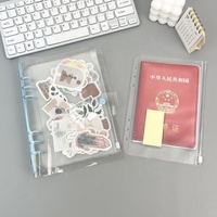 A6 pochettes classeur enveloppes de trésorerie pour la budgétisation dossiers à glissière transparents sacs à feuilles mobiles pour pochette de documents en pvc à 6 anneaux sacs de classement