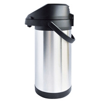 Botol air termos, Stainless steel, botol air teh, termos, pompa pot untuk hotel dan restoran