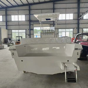 Bateau de pêche à console centrale en PRV de 7 m/23 pi, bateau d'île pour usage commercial avec T-Top et accessoires de pêche - Product Image 3