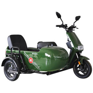 Motocyclette électrique à <span class=keywords><strong>trois</strong></span> <span class=keywords><strong>roues</strong></span> avec side-car (Ku Zi) à carrosserie fermée pour le transport de passagers - Product Image 1