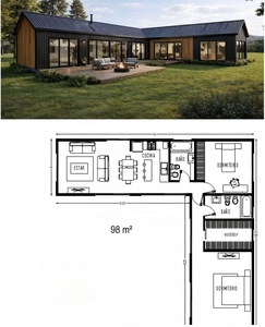 Casa Modular Prefabricada <span class=keywords><strong>de</strong></span> Acero Impermeable y Económica para Oficina, Apartamento, Taller o Resort - Product Image 5