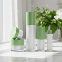 Flacon pompe airless double couche rechargeable pour soins de la peau 20/30/50/80 ml (PETG + Sérigraphie pour masque facial)