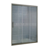 Portes de douche coulissantes en verre avec cadre noir tendance et personnalisable