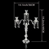 Einfacher Acryl-Kerzenhalter für Hochzeiten, Hochzeitskerzenhalter, Dekoration, Esstisch-Kerzenhalter, Haushaltskerzenhalter