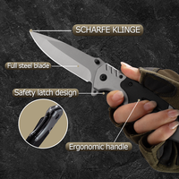 King Anpassbares OEM Multifunktionales Klappmesser aus Edelstahl für Outdoor, Survival, Camping und DIY mit Aluminiumgriff