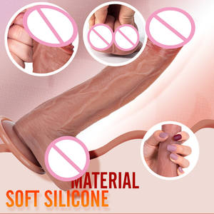 Sex Shop Drahtlose Fernbedienung Schub Silikon Anal Dildo Vibrator Starker Saugnapf Kunst gummi Penis - Product Image 4